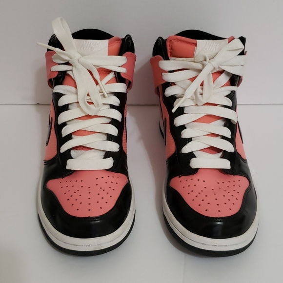 Nike Shoes - Nike Women’s High-Top Sneakers in Pink, Black & White